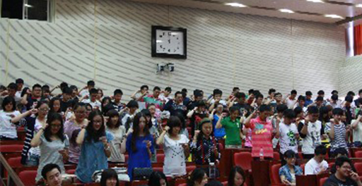 The school of foreign languages of the central university of finance and economics held the opening ceremony of SQA UK higher education diploma programme class 2012